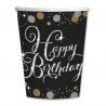 8 Bicchieri Elegant Happy Birthday 266 ml