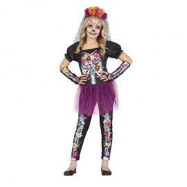 Costume da Catrina con Tutú Bambina