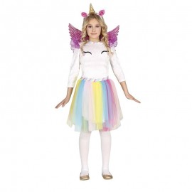 Costume da Unicorno Arcobaleno Bambina