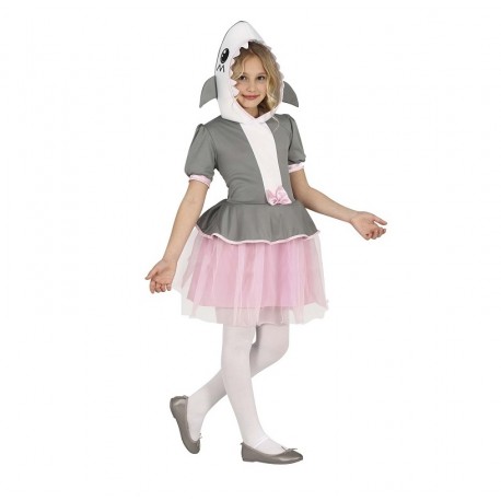 Acquista Costume da Squalo con Tutù Rosa per Bambina