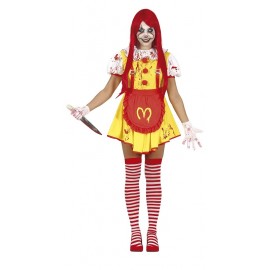 Costume Miss Ronald McDonald killer Adulta