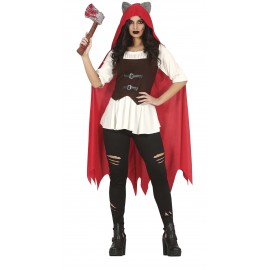 Costume da Cappuccetto Rosso Killer per Donna Shop