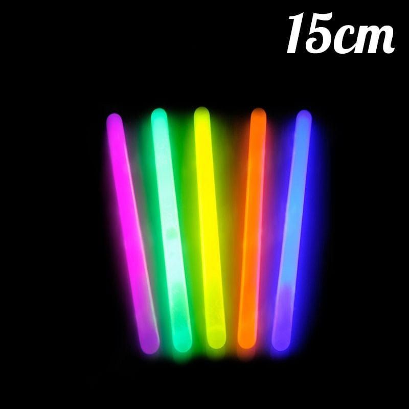 Bastoncini luminosi da 1-50 pezzi con gancio luce fluorescente da