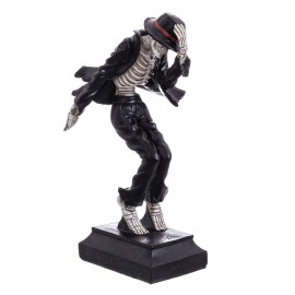 Statuina Scheletro Michael Jackson in Poliresina 14 X 10 X 28 Cm