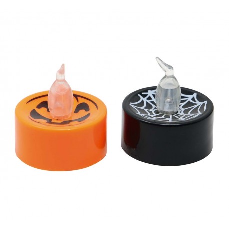 Acquista 24 Candele Tema Halloween con Luce 4 Cm