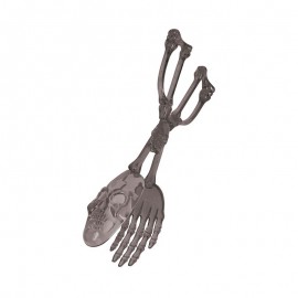 Pinza da Insalata con Mani e Testa di teschio
