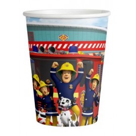 8 Bicchieri Sam il Pompiere 250 ml 8 Bicchieri Sam il Pompiere 250 ml