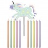 11 Candeline Unicorno 10 cm Online