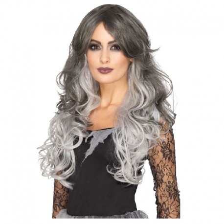 Carnevale Uomo Parrucca Rinascimento Giudice Grigia Brillante 8004761027216