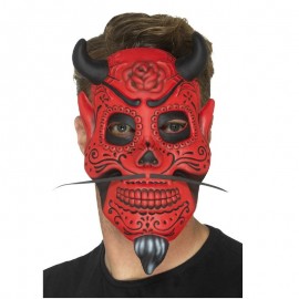 Maschera del Diavolo Rosso El Dia de los Muertos Economica
