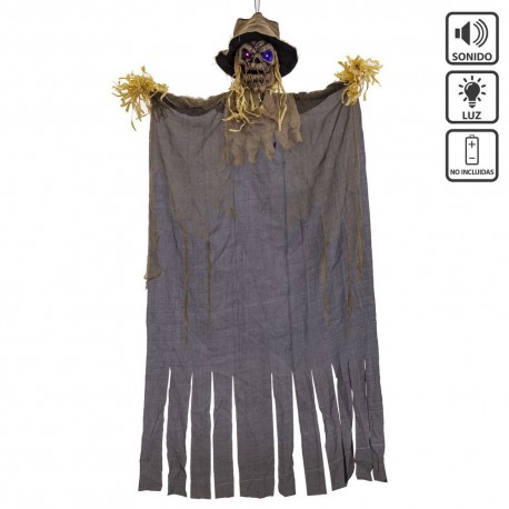 Teschio Spaventapasseri Pauroso con Luce e Suono 110 X 10 X 183 Cm Prezzo