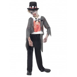 Costume da Sposo Zombie, Nero