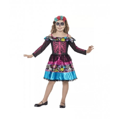 Compra Costume di Catrina del Giorno dei Morti, Multicolore