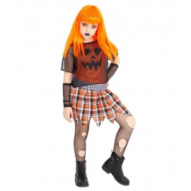 Costume da Zucca Punk Bambina Offerta