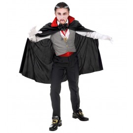 Costume da Conte Dracula con Gilet Grigio da Bambino Economico