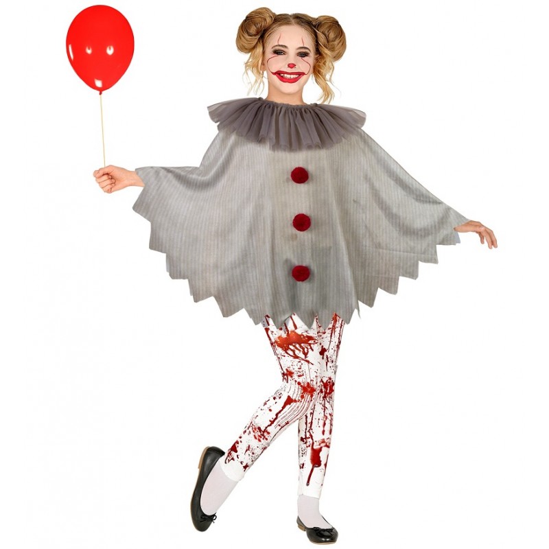 Costume pagliaccio horror bambina