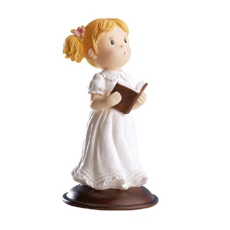 Statuina Comunione Bambina con Bibbia 13,50 Cm Shop