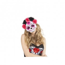 Machera Catrina con Fiori Rosa e Neri Shop