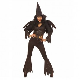 Costume da Strega Total Black da Donna Offerta