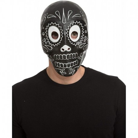 Maschera Teschio Nero Dias de Los Muertos Shop