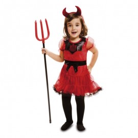 Costume Rosso da Diavoletta per Bambina