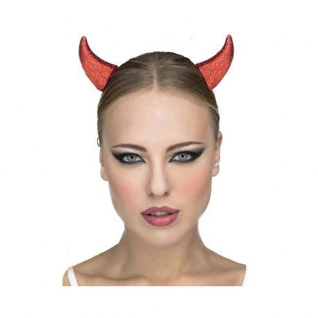 Clip per Capelli con Corna da Diavola Rosse Online