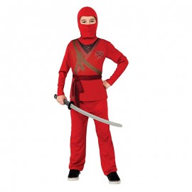 Costume da Skull Ninja Rosso per Bambino Online