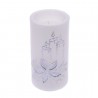 Candela Decorata in Argento con Luce 7,50 X 15 Cm Online