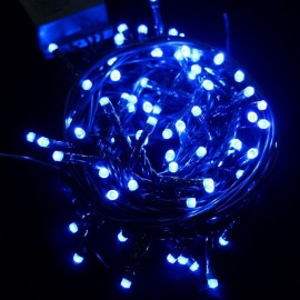 Catena Luminosa con 100 Luci Led Blu con 8 Funzioni 297 Cm Shop