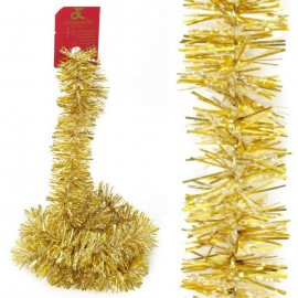 Mini Boa Oro e Neve Decorazione Natalizio 150 X 5 X 5 Cm