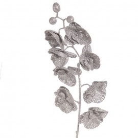 Ramo Orchidea in Argento 97 X 8 X 8 Cm