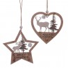 Compra Decorazione da Appendere Natalizia con Cervo Merry Christmas in Legno 0,50 X 10 X 20 Cm