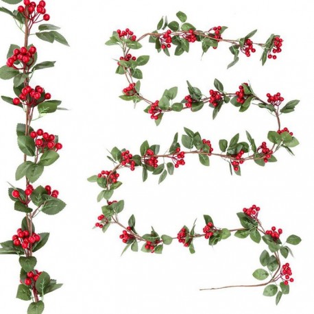 Compra Festone con Vischio e Foglie 280 Cm
