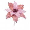 Stella Natalizia di Tessuto Rosa con Brillantini 28 X 44 Cm Online