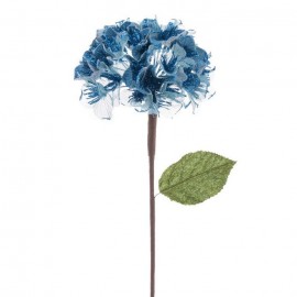 Fiore di Ortensia Blu in Tessuto 15 X 63 Cm Online