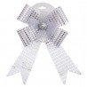 Fiocco Bianco con Pois Lucidi Argento 22 X 30 X 4 Cm Online