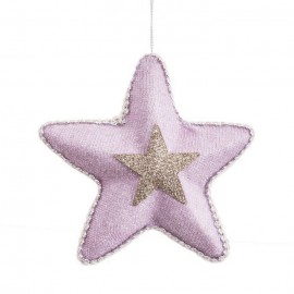 Decorazione Appesa Stella Rosa 13 X 4 X 13 Cm Store