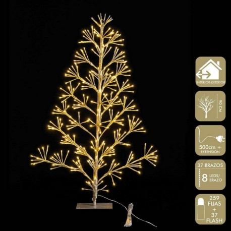 Albero Natale con 296 Luci Led Oro