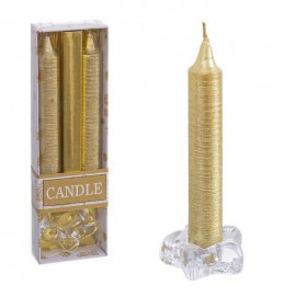 Candele di Natale Oro Lunga 15,20 X 5,40 X 2,30 Cm