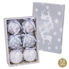 Palle Memory Cervo Argento 7,50 X 7,50 X 7,50 Cm