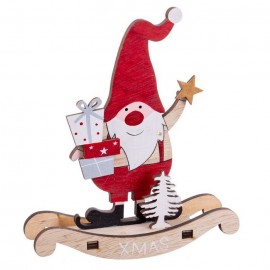 Dondolo Babbo Natale in Legno Online