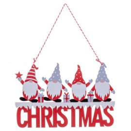 Decorazione Appesa "Christmas" con Babbo Natale 22,50 X 14,50 X 1 Cm Online
