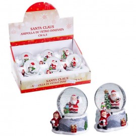 Compra Palla di Vetro Babbo Natale con Neve