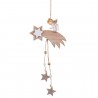 Compra Decorazione Appesa Stella di Natale in Legno con Angelo 36 X 14 X 1 Cm