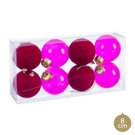 Palline Foam Rosse e Fucsia 8 X 8 X 8 Cm