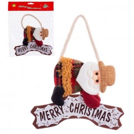 Decorazione Appesa Merry Christmas e Babbo Natale 21 Cm Shop