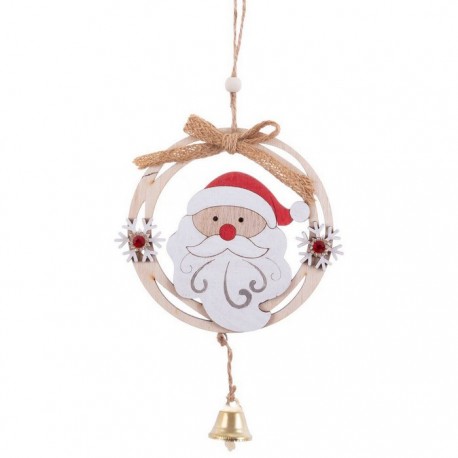 Decorazione Appesa Babbo Natale Campanella 13 X 18,50 Cm Shop