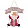 Babbo Natale in Stoffa da Appendere con Scritta Buon Natale 20 x 20 cm Shop 