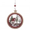 Decorazione Appesa Babbo Natale Legno 12 X 10 X 1 Cm Shop