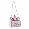 Decorazione da Appendere Babbo Natale in Metallo 5,50 X 4 X 8 Cm Online